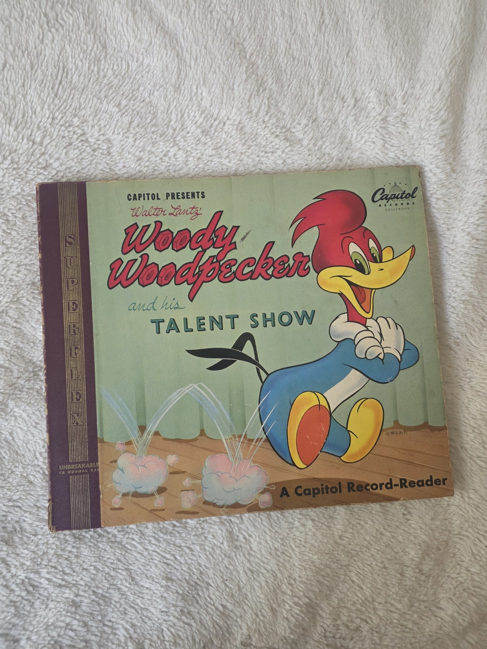WOODY WOODPECKER & HIS TALENT SHOW CAPITOL RECORD READER 78 ALBUM WALTER LANTZ
